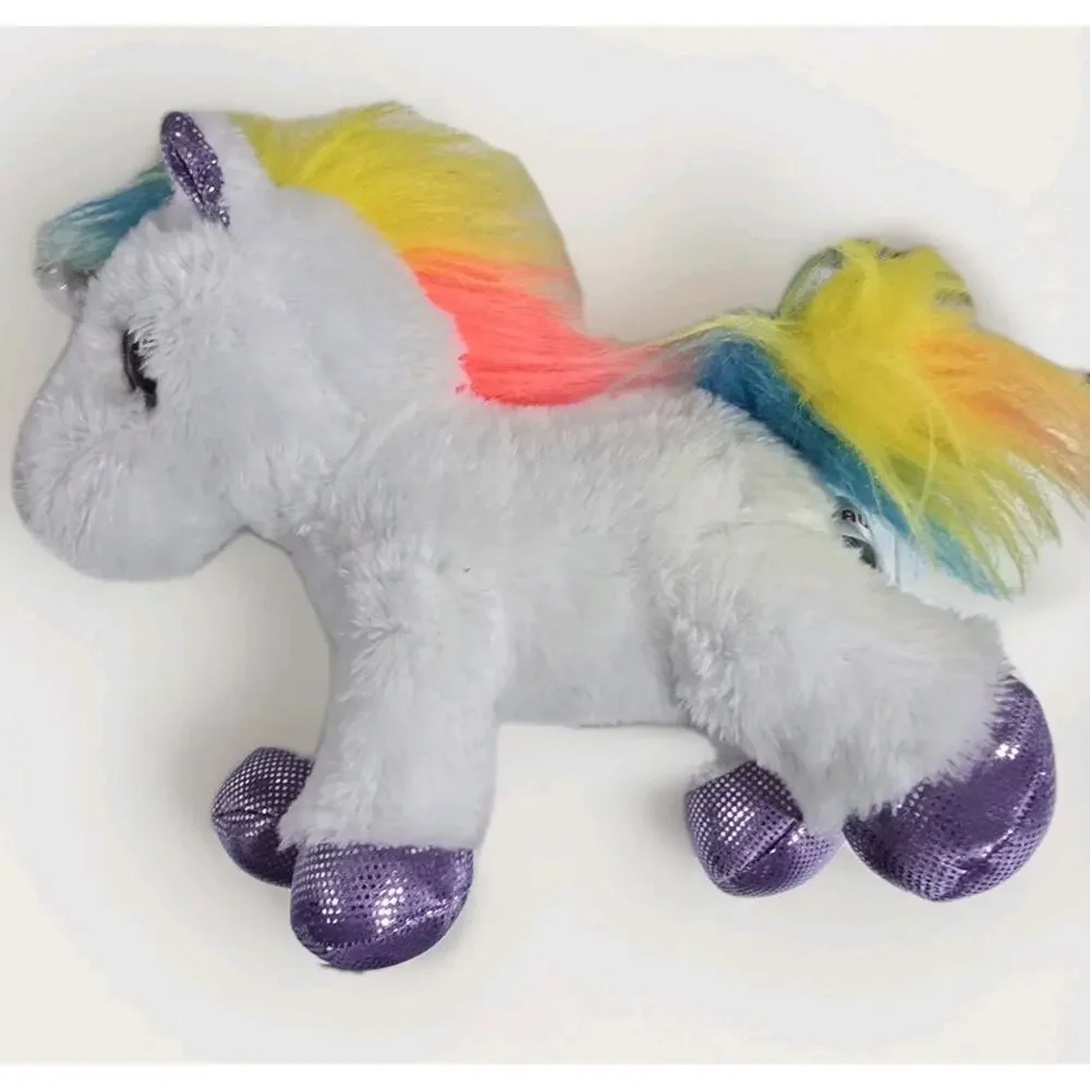 Sparkle Tales Rainbow Unicorn Stuffed Animal Plush Toy Aurora 2019 White - Picture 6 of 9